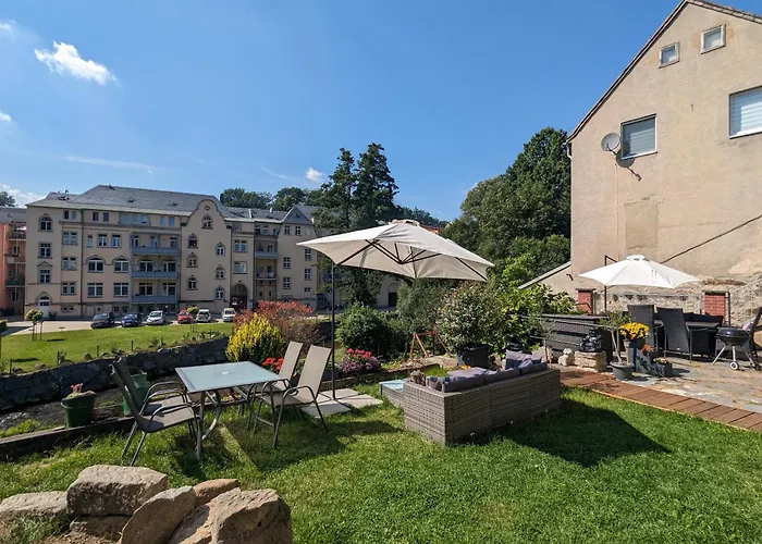 Zi2 - Urlaubsmagie - Flussblickwohnung Mit Pool& Sauna * Sebnitz